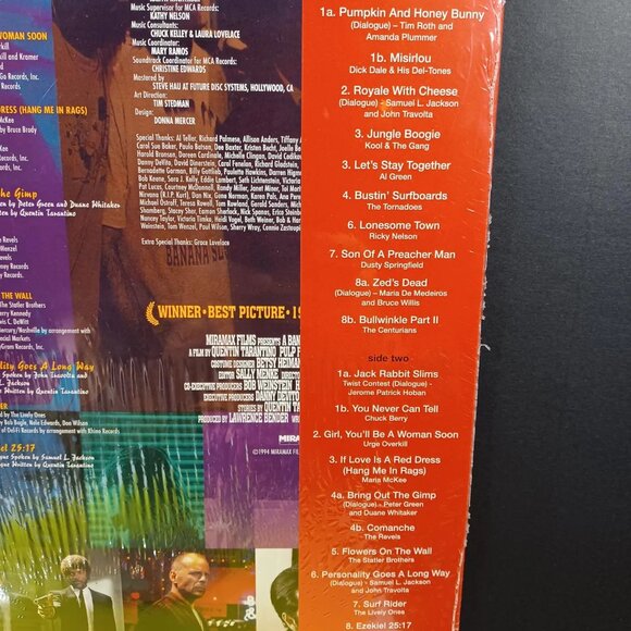 New & Sealed Pulp Fiction Soundtrack LP Target Exclusive Limited Ed Yellow Vinyl - Picture 3 of 8